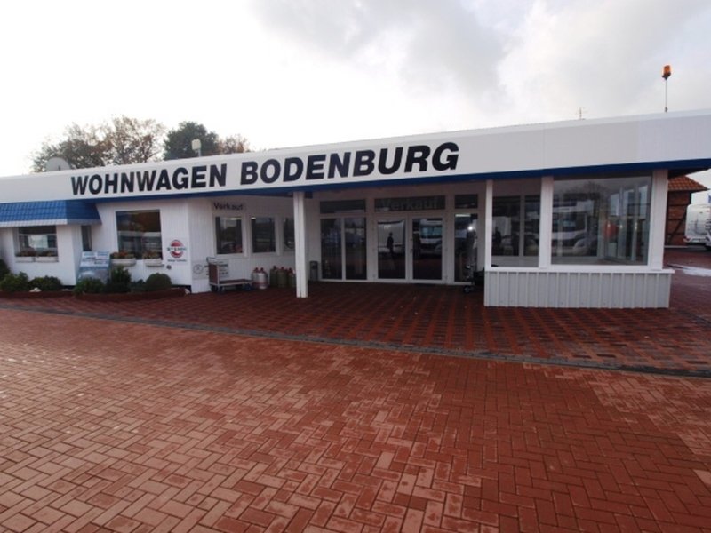 Eingang von Wohnwagen Bodenburg